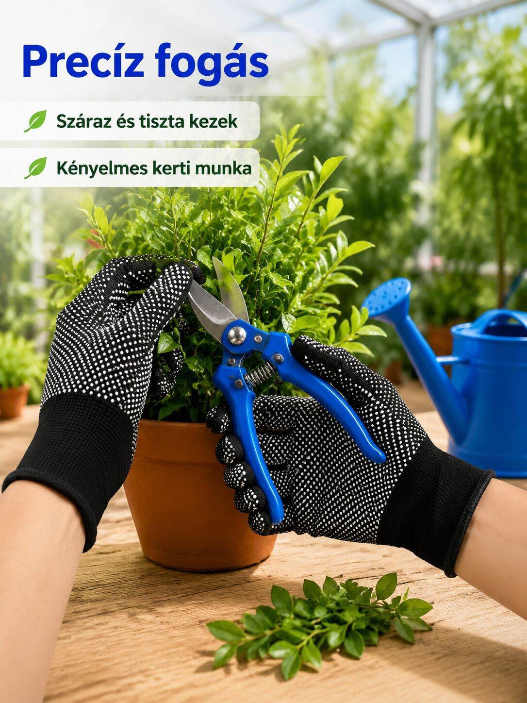 Csúszásgátló mintás munkavédelmi kesztyű