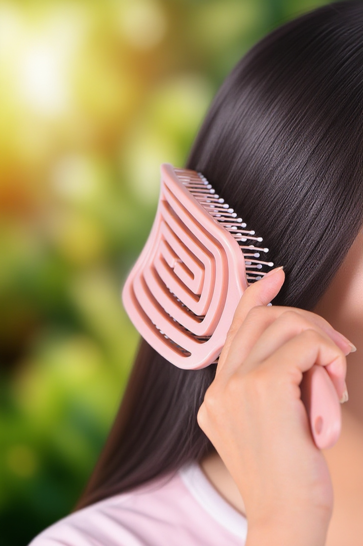 여성용 빗의 인체공학적 디자인
