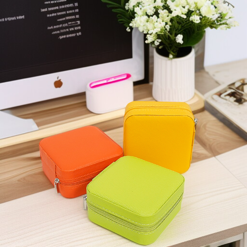Portable Mini Jewelry Box Small Jewelry Storage Travel Jewelry Case
