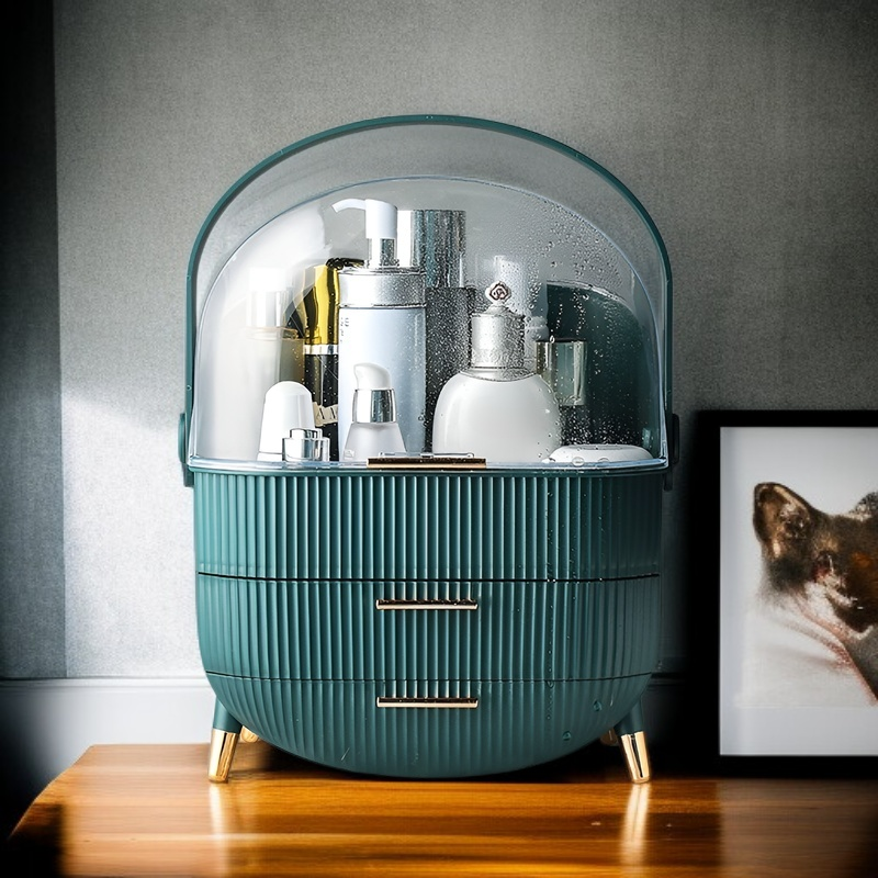 Large Capacity Multifunctional Dustproof Waterproof Cosmetic Storage Box