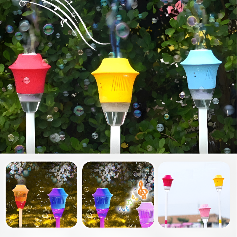 เครื่องทำฟองสบู่ไฟถนนกลางแจ้ง