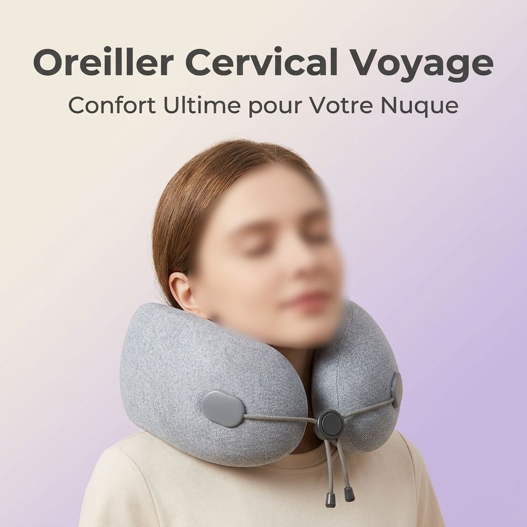 Oreiller de soutien cervical en forme de U