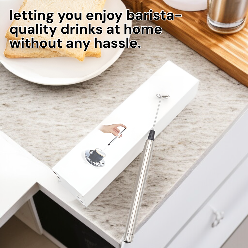 Mini Handheld Electric Milk Frother, Coffee Mixer, Egg Stirrer with Stand