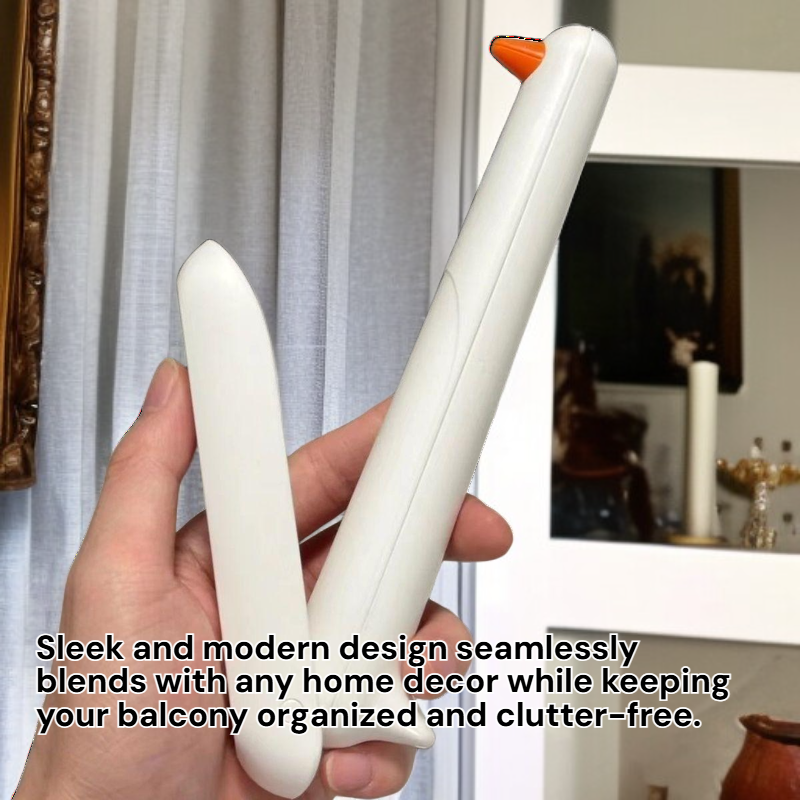 Multi-Functional Balcony Wall-Mounted Clothes Rack