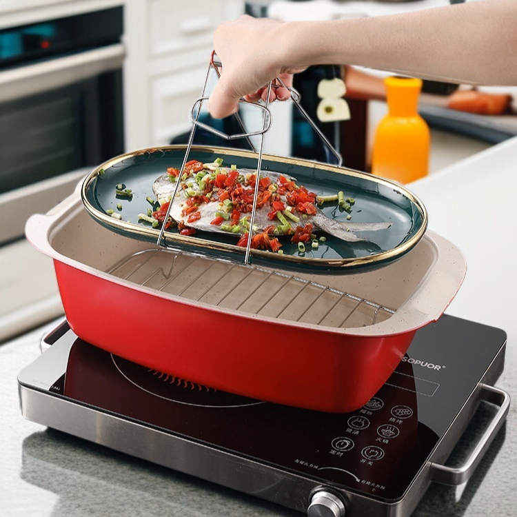 가정용 다용도 대용량 생선찜 냄비 무점착 찜솥 인덕션