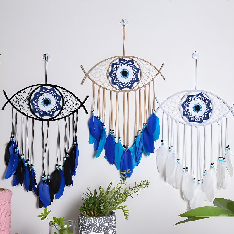 Red Decorativa de Ojo Demoníaco Estilo Nórdico para el Hogar