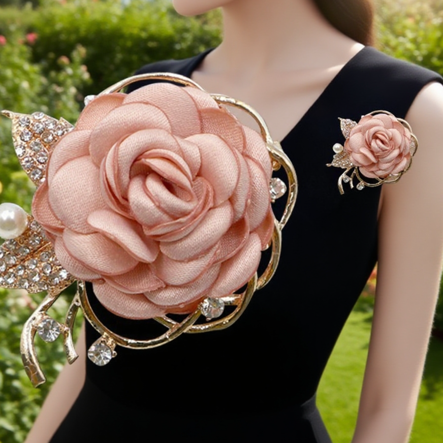 장미꽃 패션 브로치