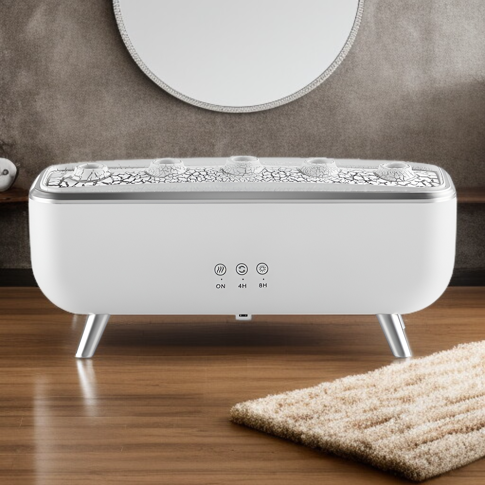 Zvlhčovač vzduchu do ložnice s aromaterapií a hydratační funkcí