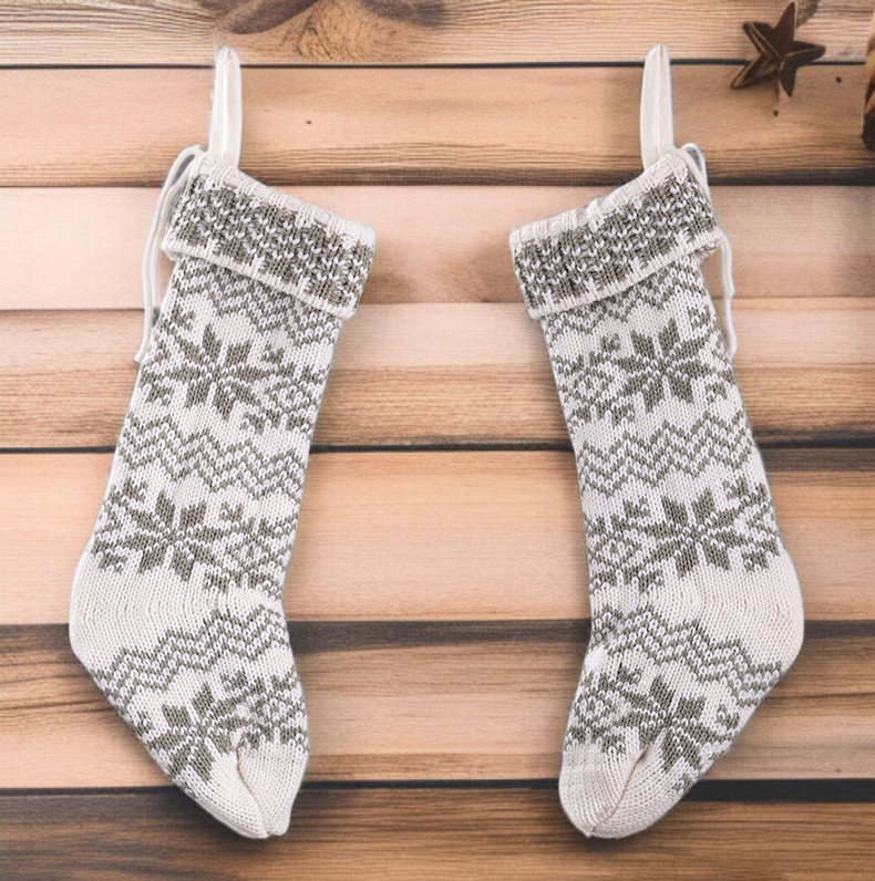 多色聖誕針織襪設計