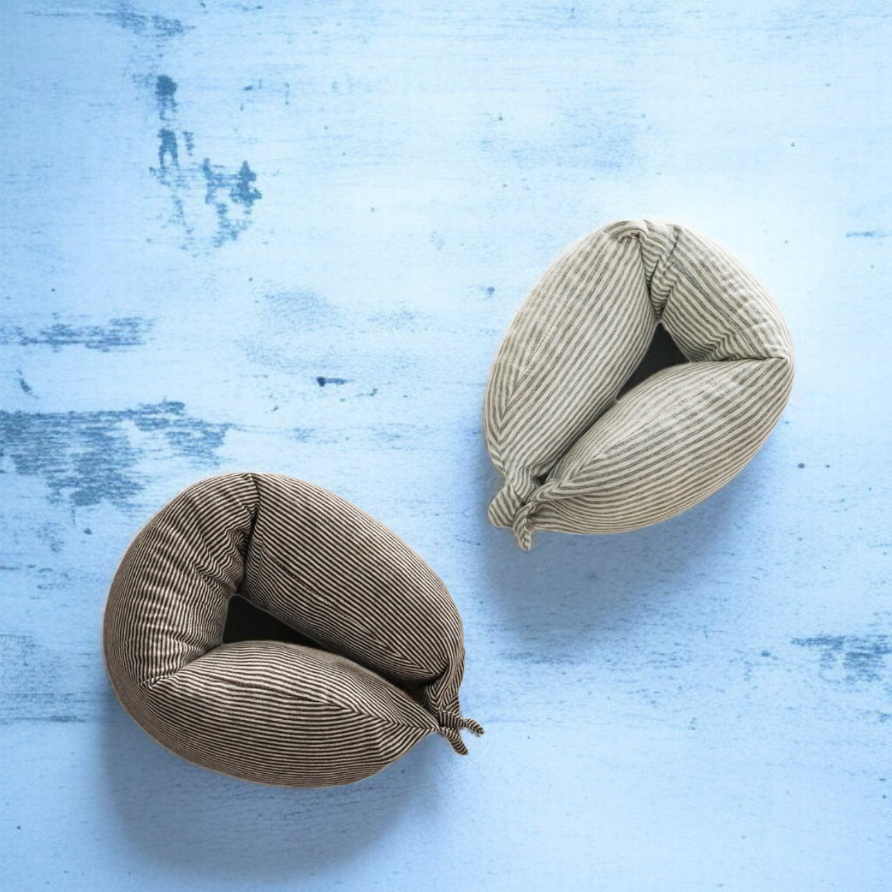 飛行機用ネックピロー 首を包み込むように眠り 昼寝枕を支える 学生ラテックス枕昼寝ネックピロー