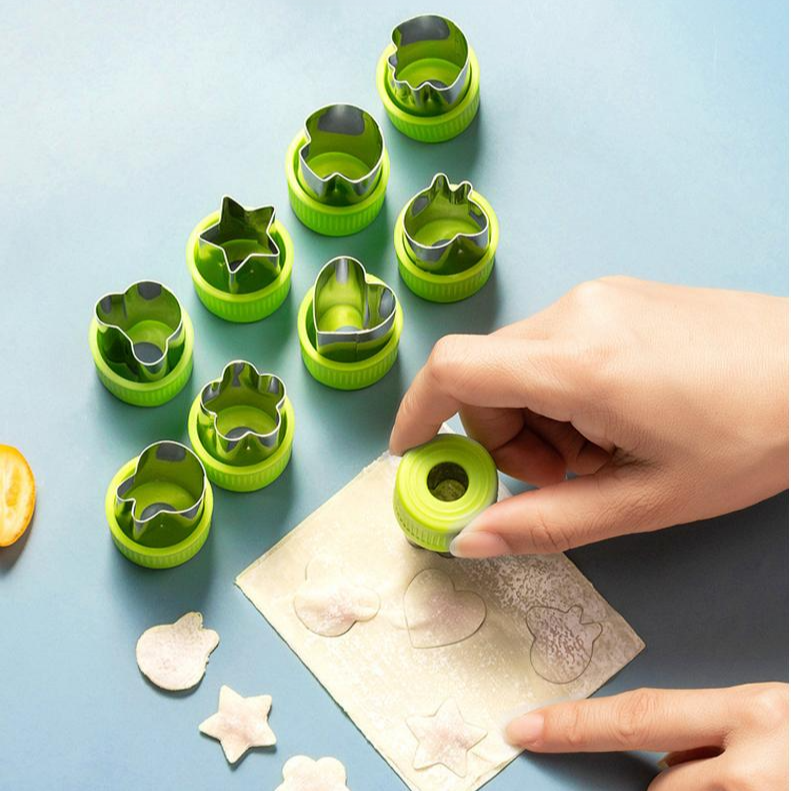 Home Kitchen Stainless Steel Biscuit Embossing Mold Set