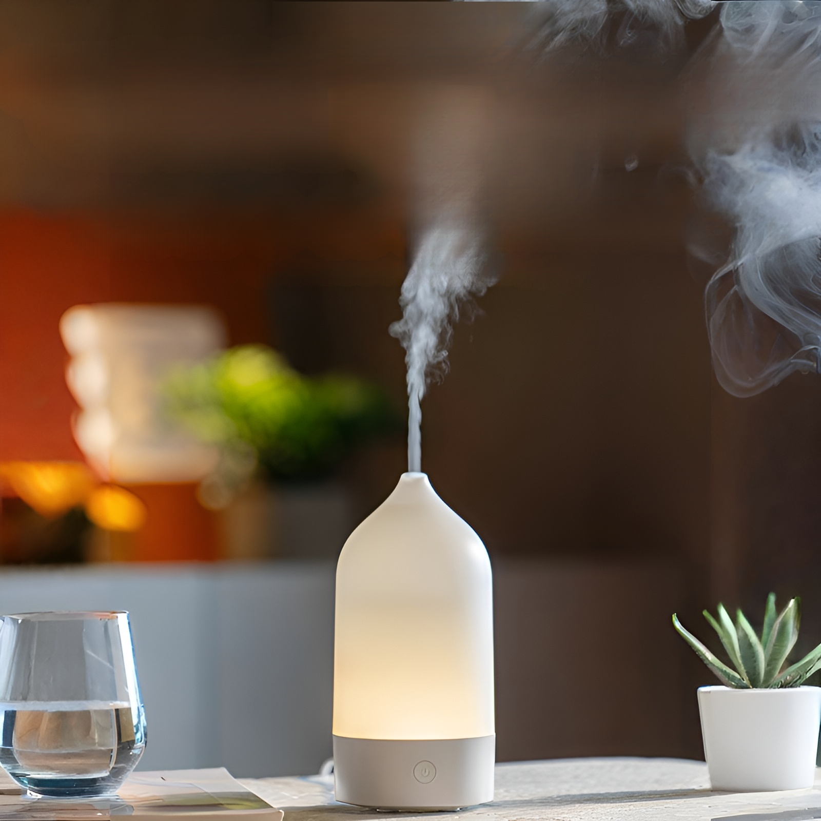 七彩香薰机 家用卧室精油 扩香花瓶 香薰氛围灯 加湿器