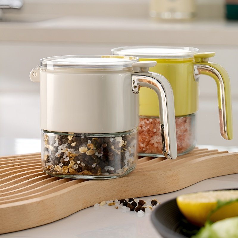 방습 밀폐 대용량 조미료통 누름식 조미료 케이스