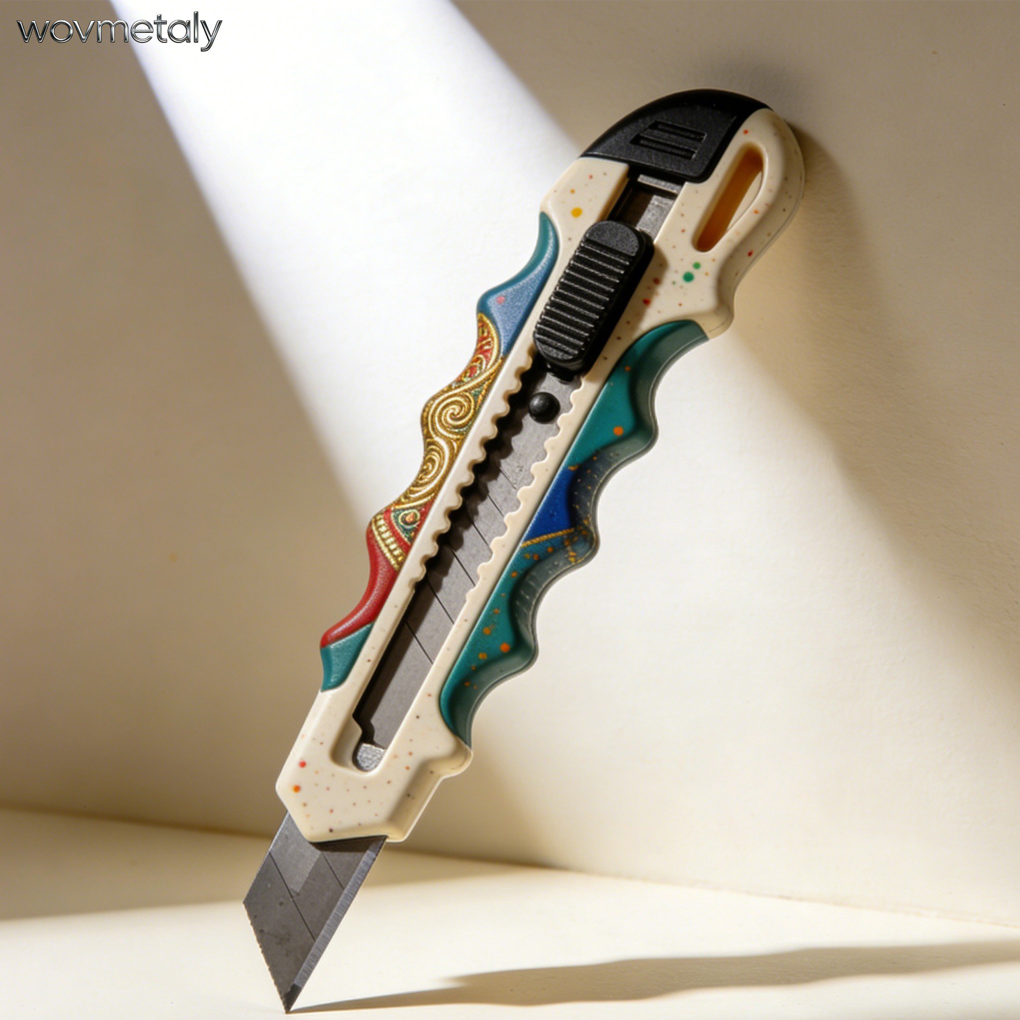 มีดอเนกประสงค์แบบล็อคตัวเองด้วยการกดเบาๆ (แพ็ค 10 ชิ้น)