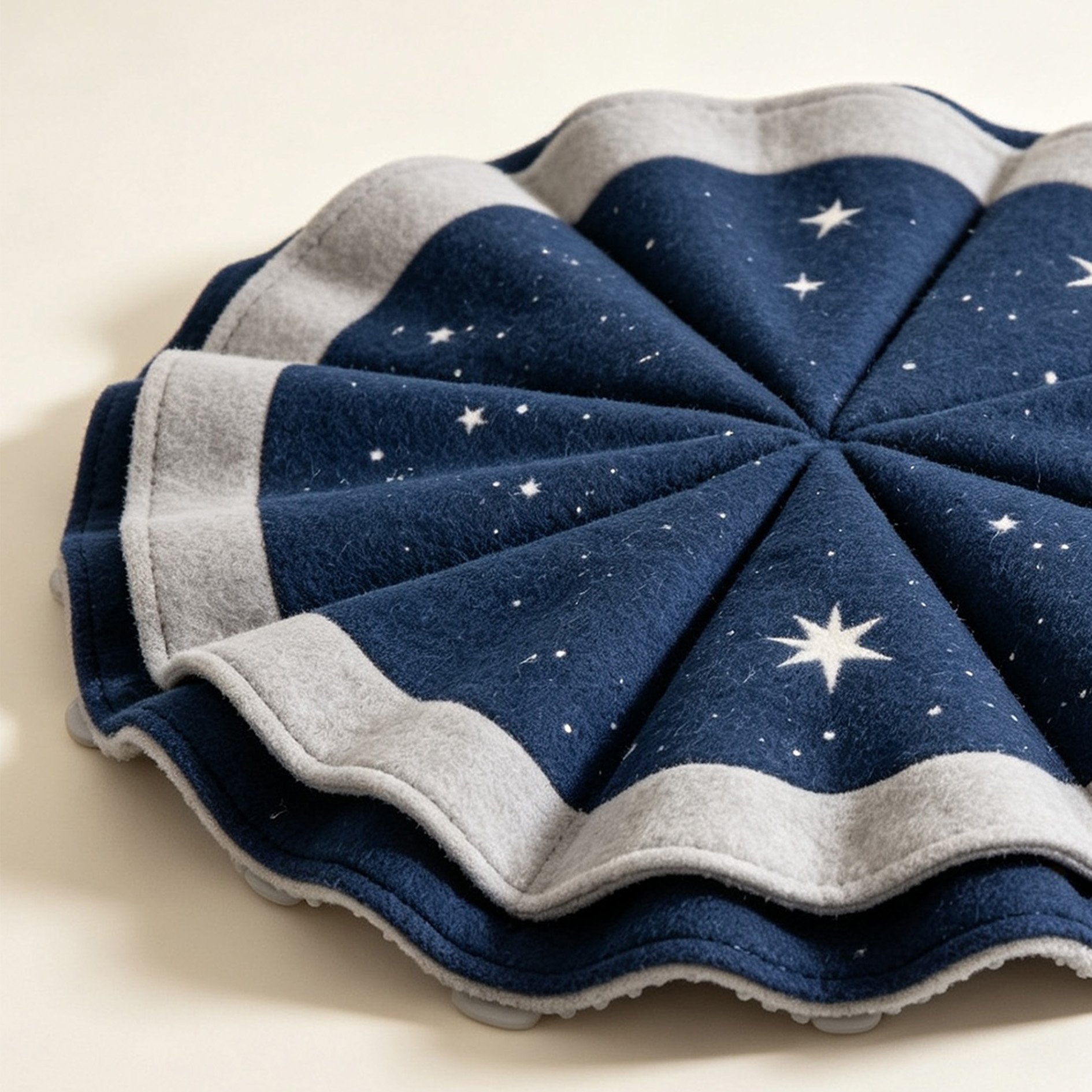 Star-shaped fan-shaped felt placemat