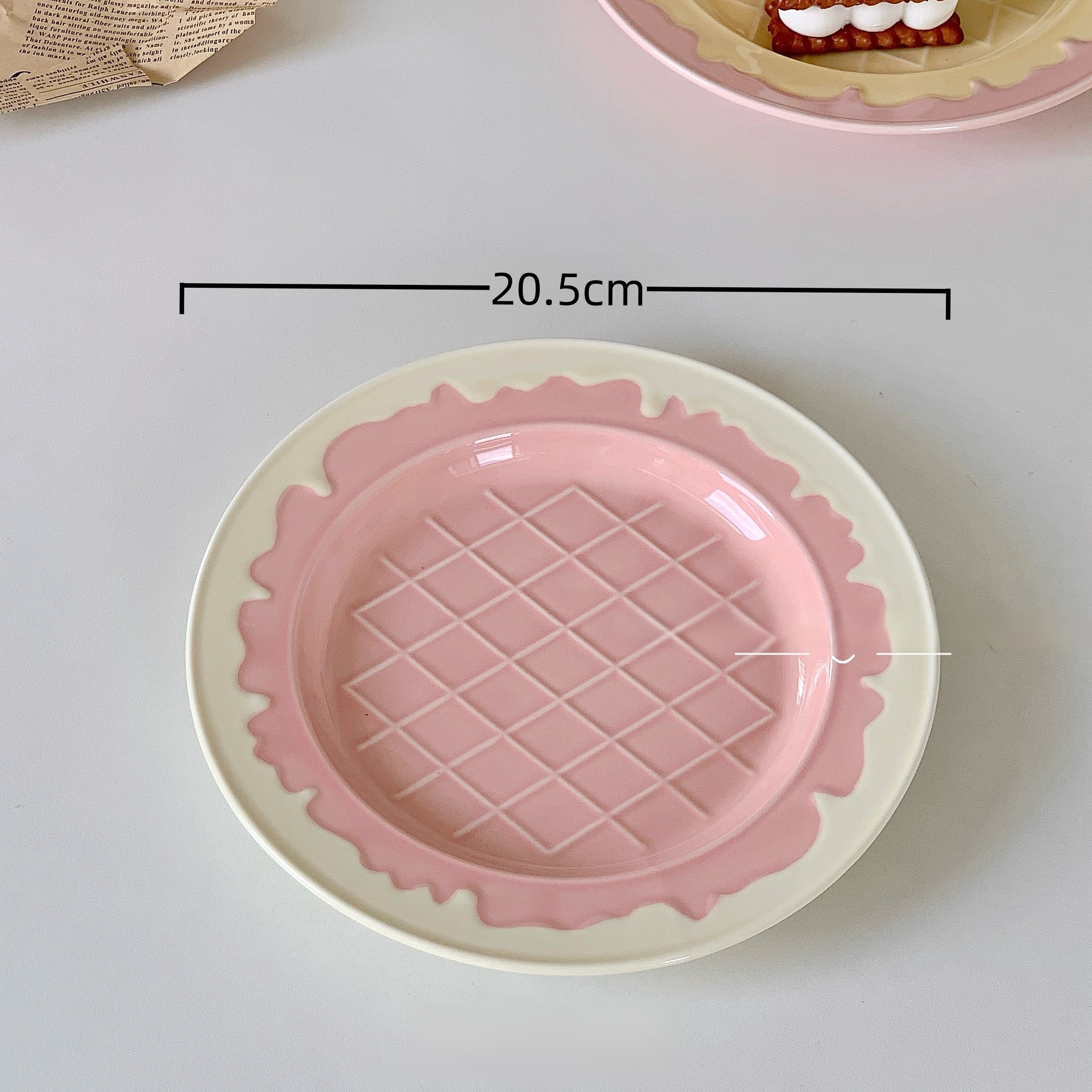 Ensemble de vaisselle en céramique motif crème glacée mignonne