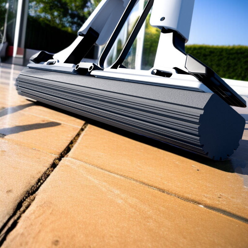 가정용 건습 겸용 원터치 탈부착 퀵 흡수 스펀지 밀대 빅 흡수 손세탁 없이 깨끗하게