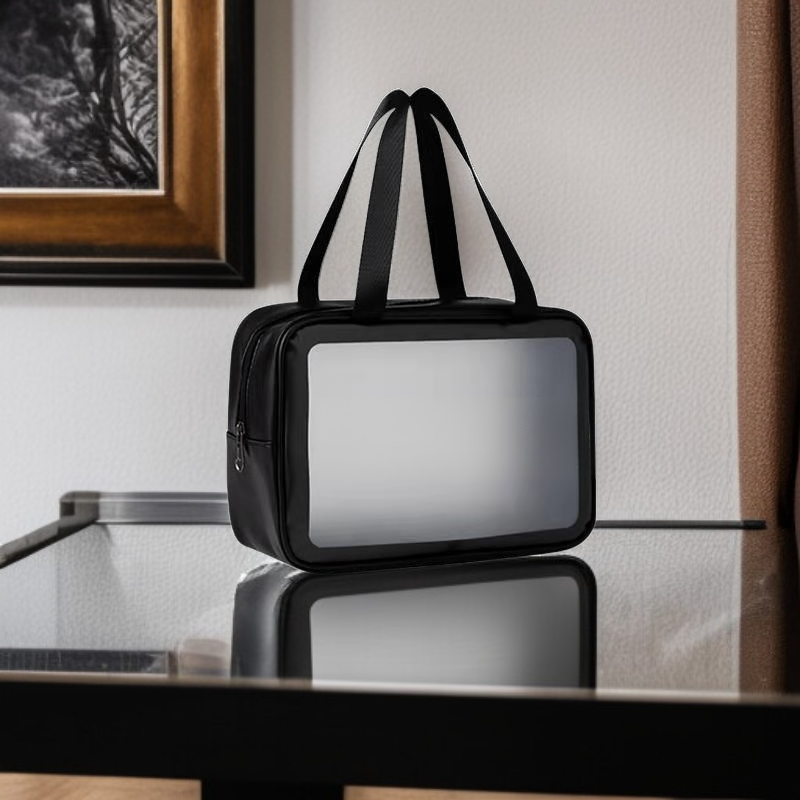 Large Capacity Korean Style Transparent Cosmetic Bag Portable Travel Toiletry Bag