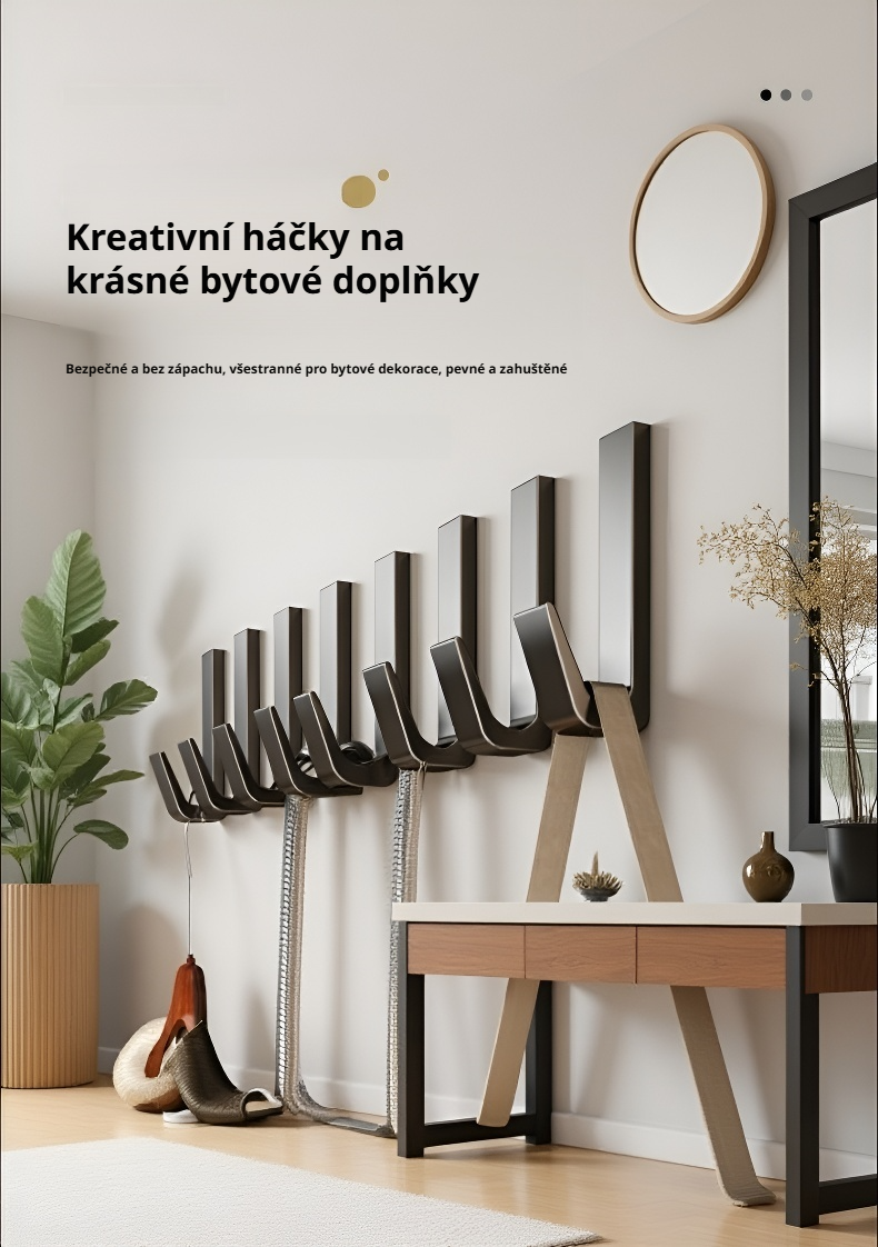 Samolepicí silný nástěnný háček bez vrtání – detail produktu