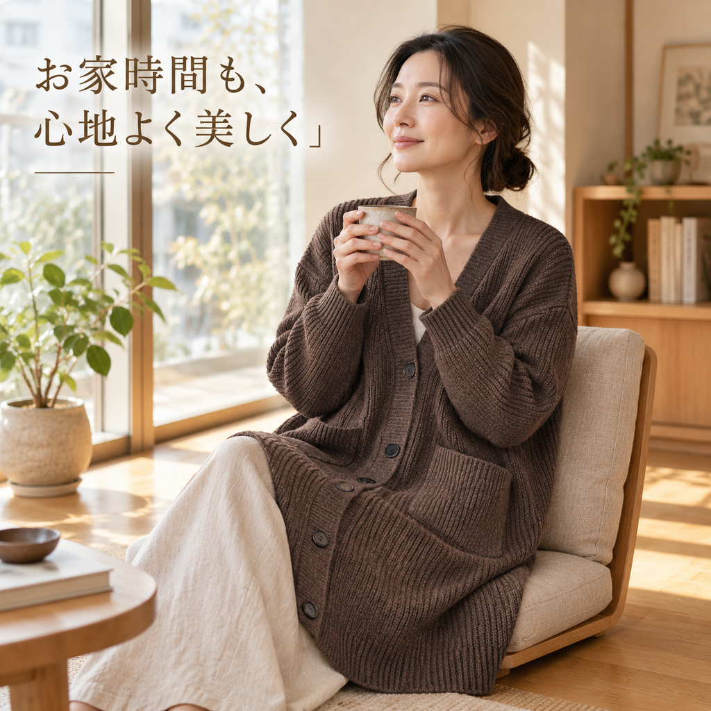 日系慵懒风长款针织开衫外套女装春秋冬季