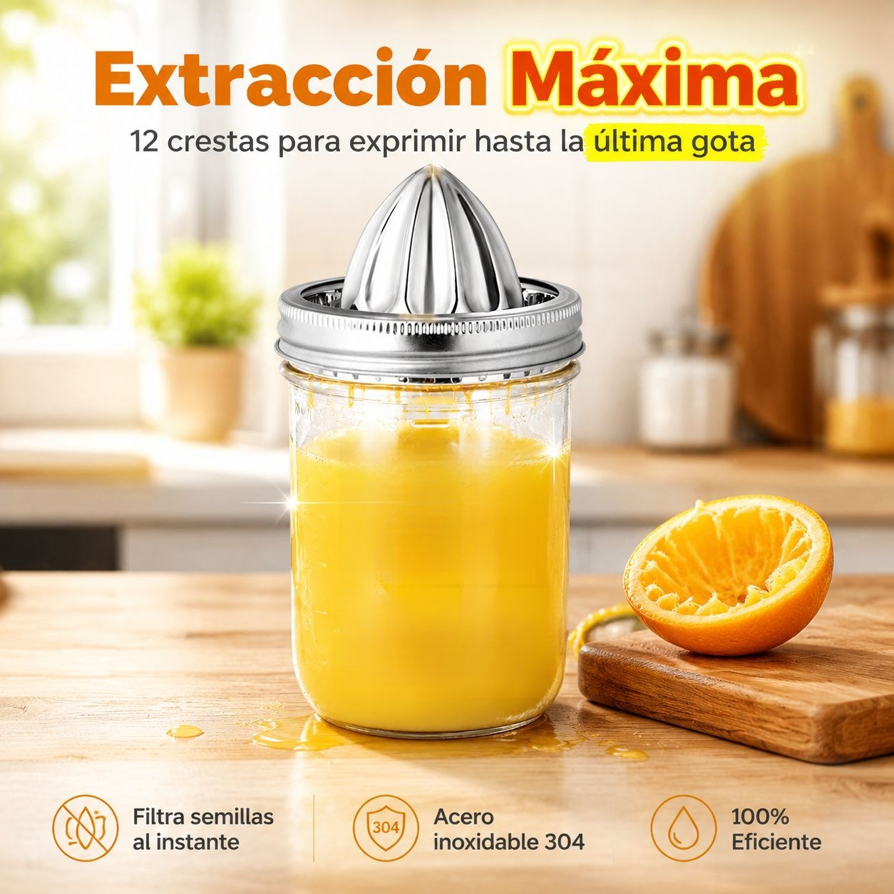 Herramienta exprimidora de limón manual