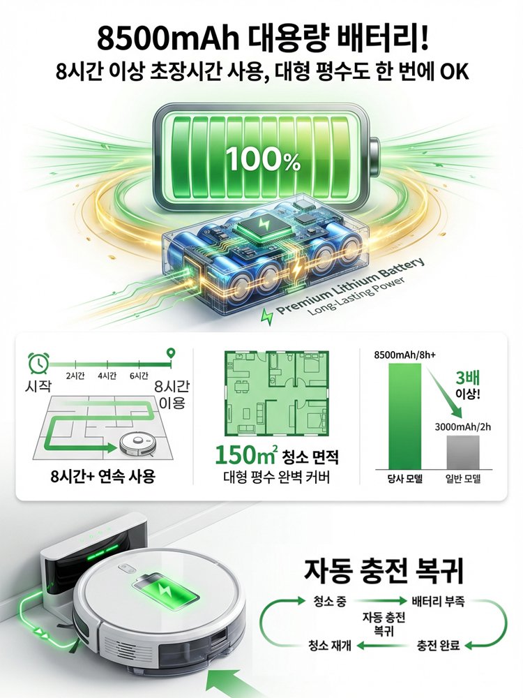 업그레이드형 AI 스마트 로봇 청소기