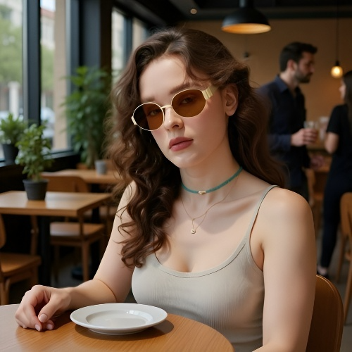 Gafas de sol pequeñas de estilo retro francés