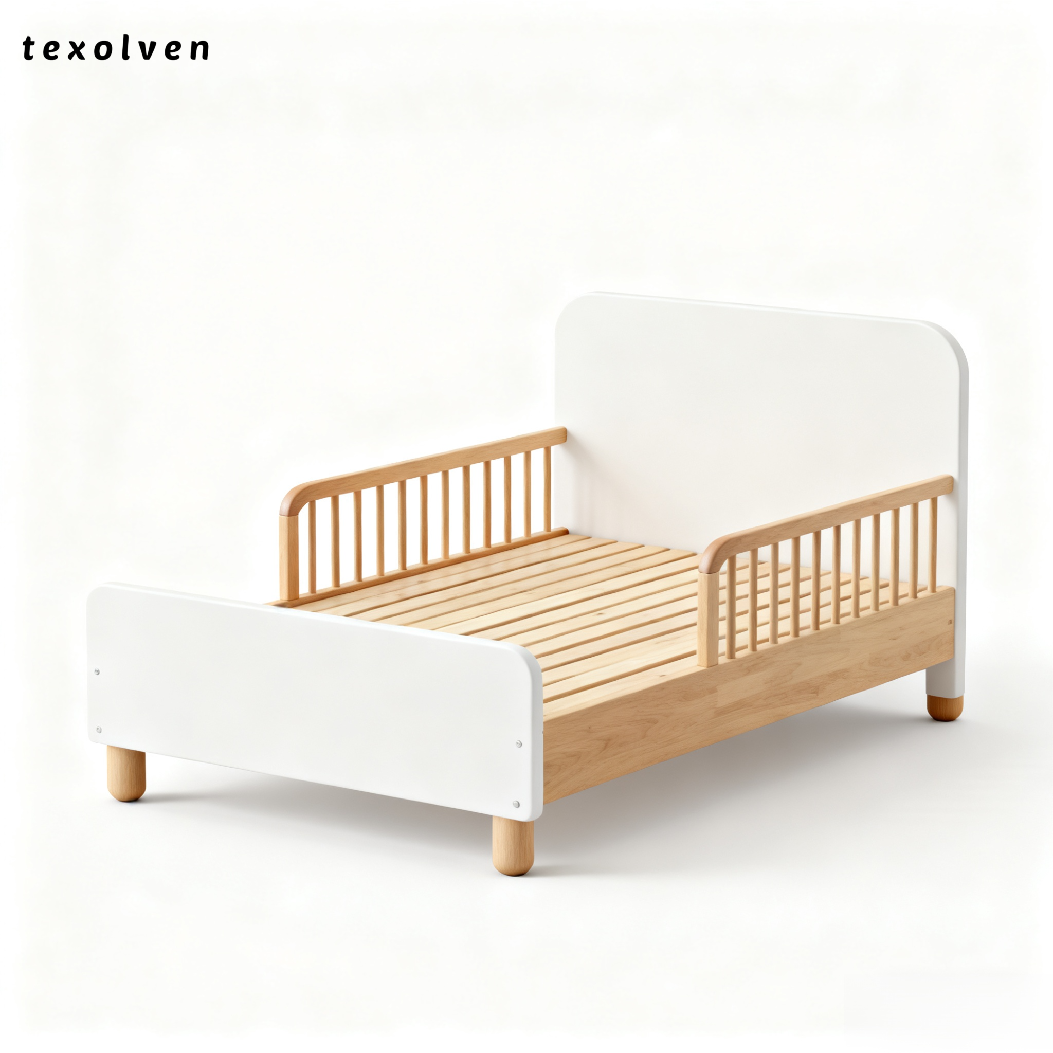 안전한 구조의 아기 침대 프레임 디자인