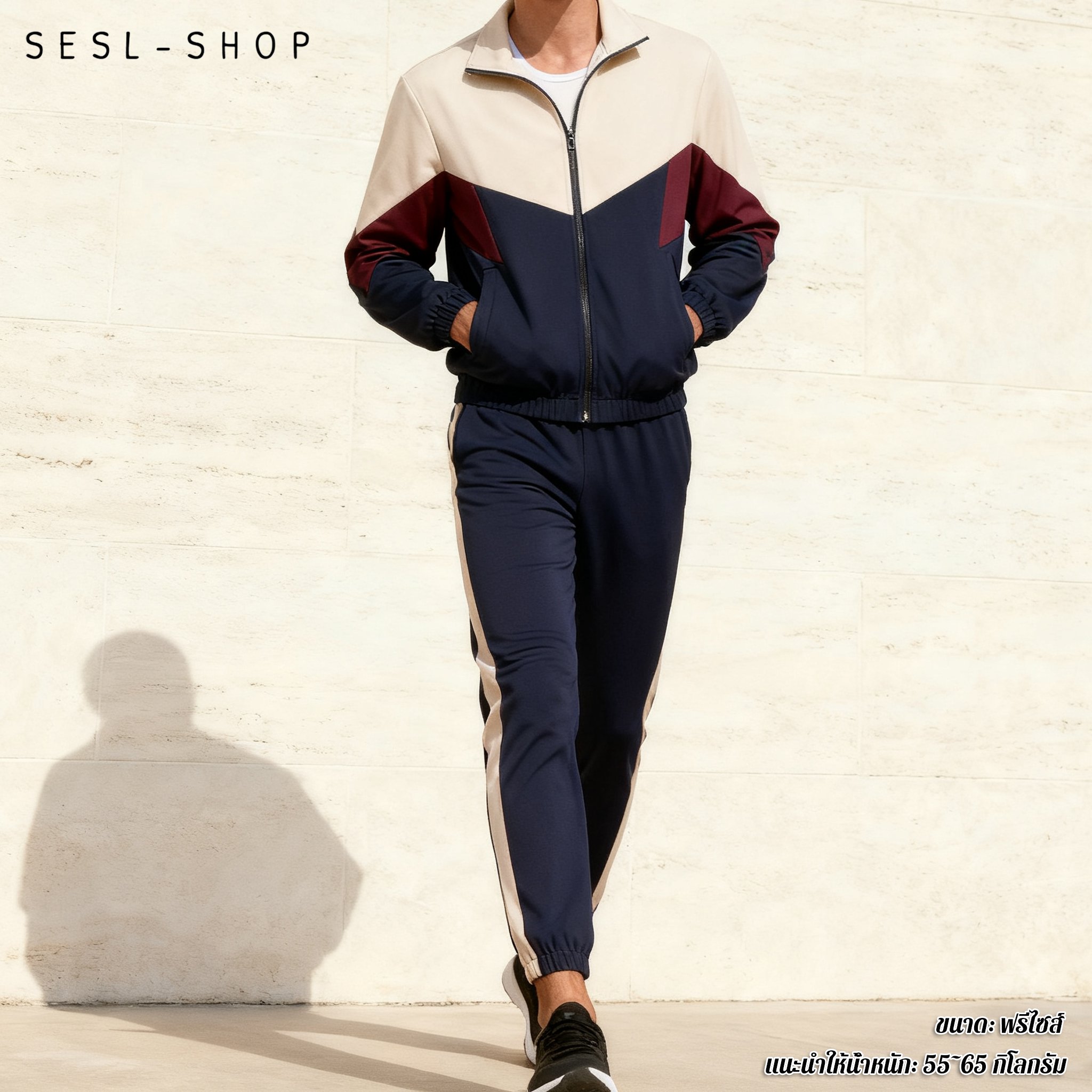 เสื้อผ้าออกกำลังกายผู้ชาย แห้งเร็ว