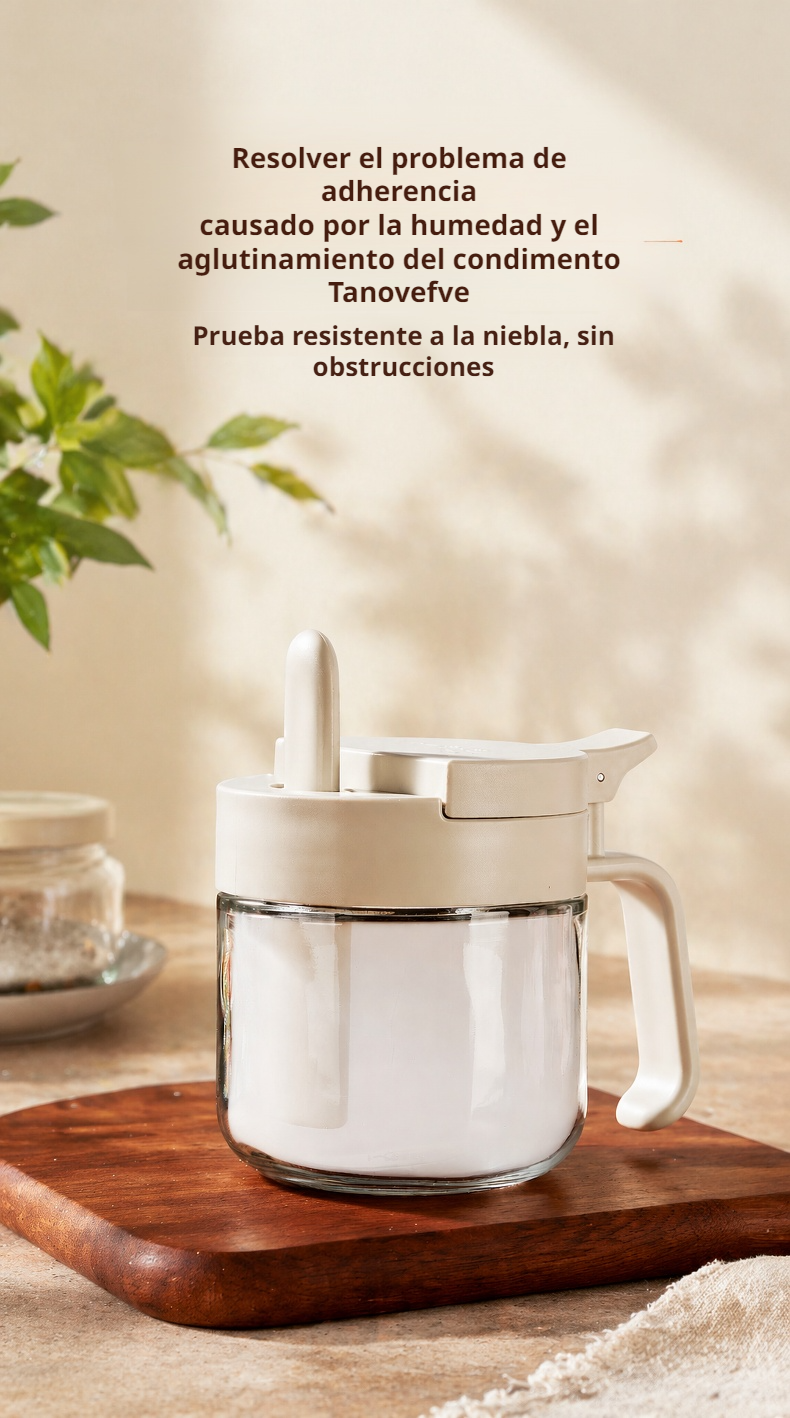 Cuchara incluida en el frasco de condimentos
