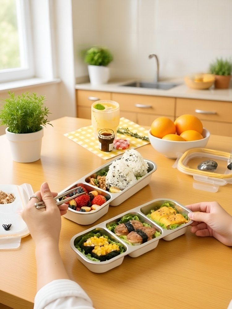 304 스테인리스 도시락 칸막이 벤토 박스