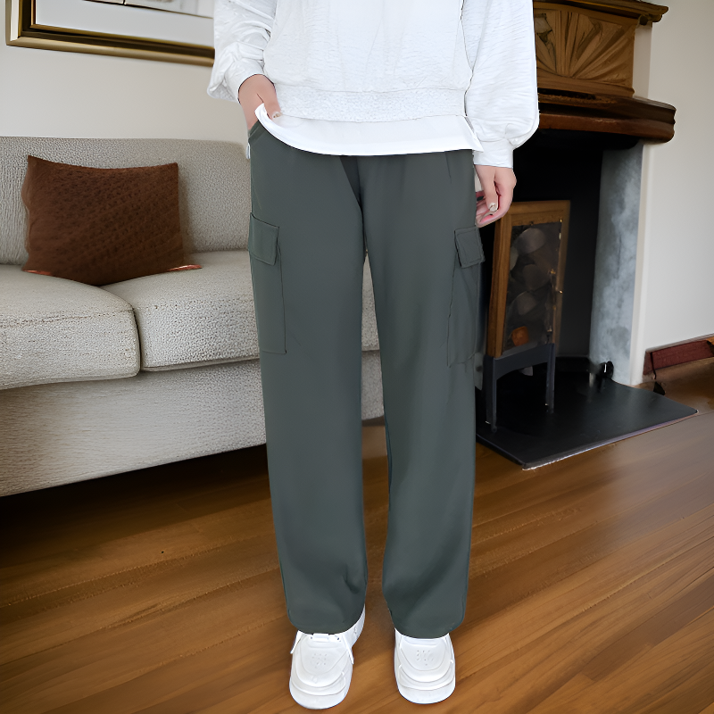 일자형 캐주얼 팬츠