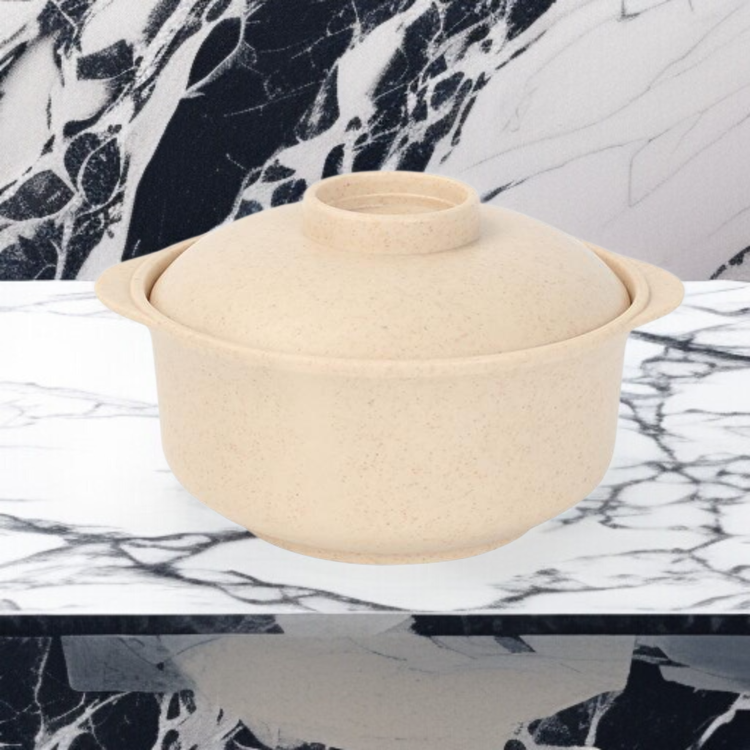 家庭用麦わらカラー土鍋ボウル
