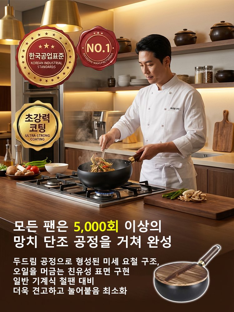 무코팅 프리미엄 논스틱 팬