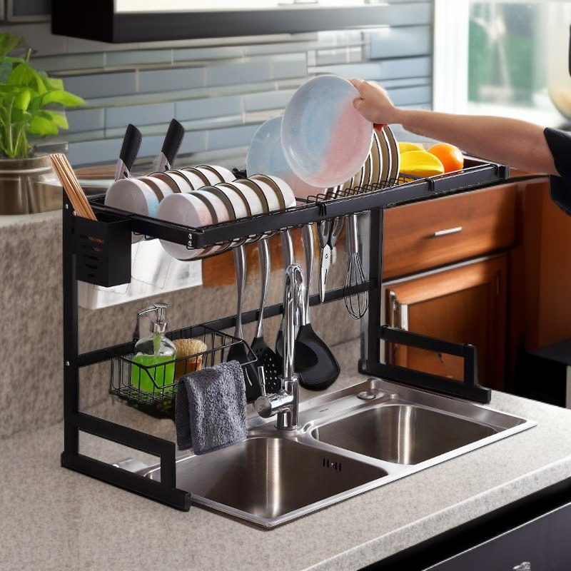 Multi-functional Kitchen Sink Storage Rack Bowl Dish Chopsticks Draining Rack
