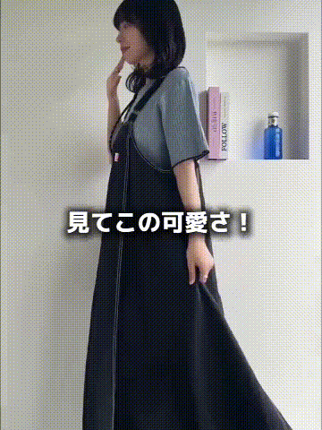 【着痩せAライン】ナイロンワッシャー ジャンパースカート | 大人カジュアル 配色ステッチ サロペットワンピース 撥水・軽量 フロントポケット付 4シーズン対応