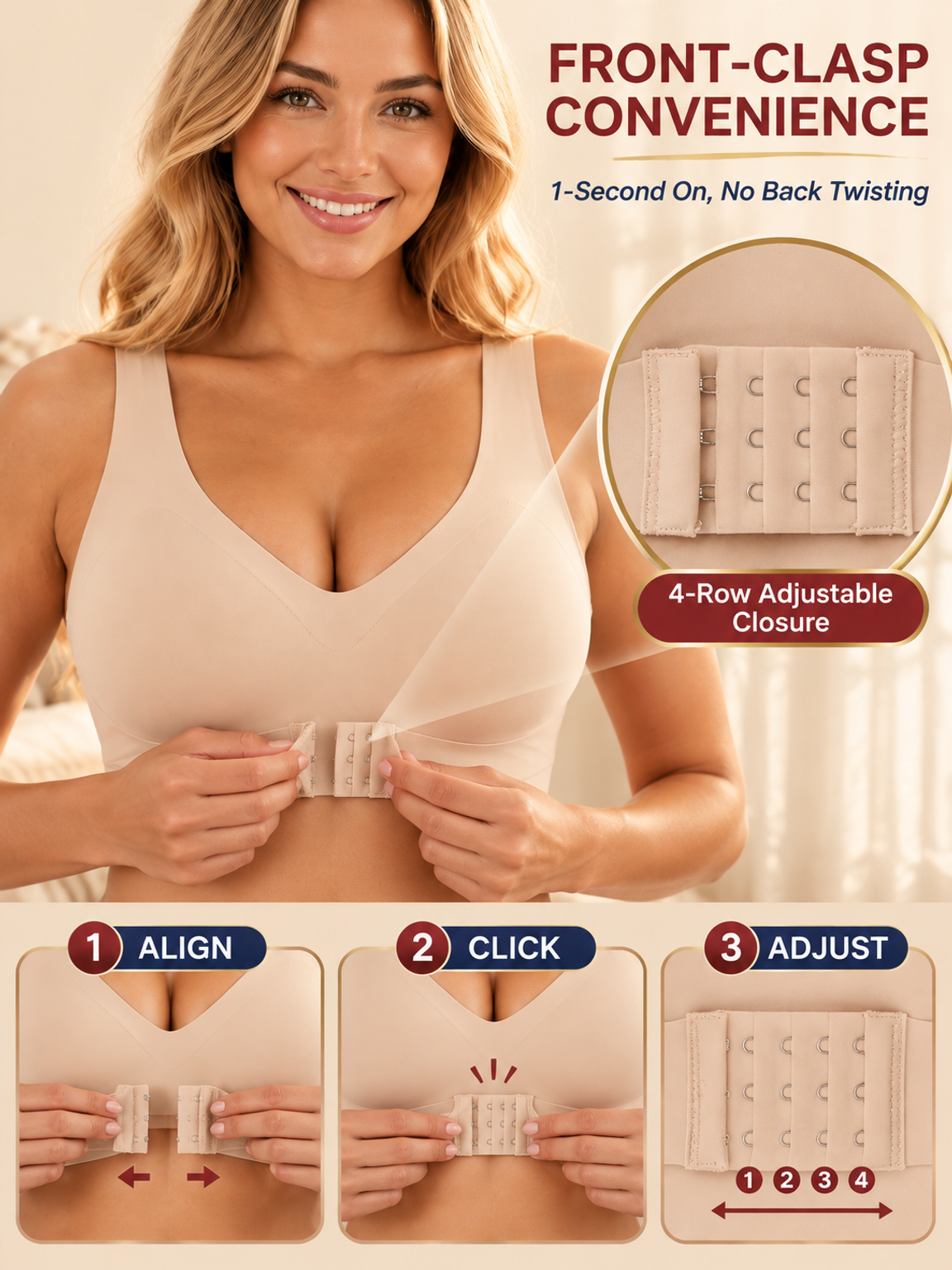 Correction, gathering, shockproof, three-in-one fixed cup sports bra
