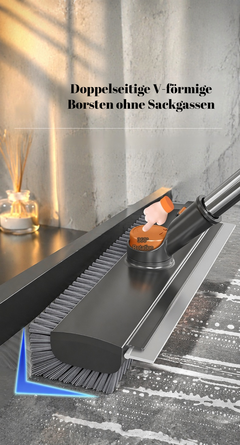 Flexibel einsetzbare Fliesenbürste für das Badezimmer