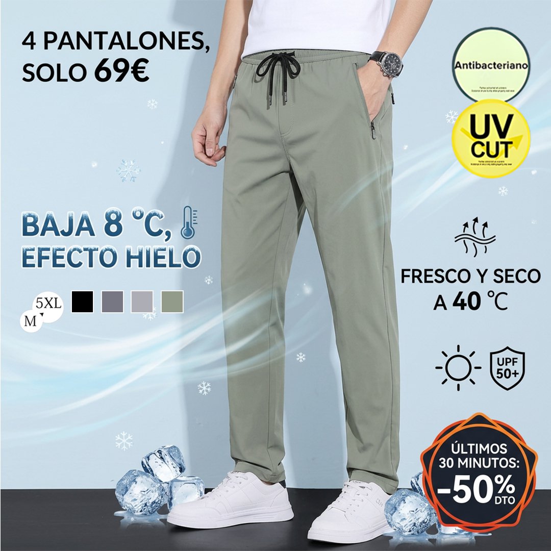 【Limitado 100 piezas】Pantalones de hielo transpirables ultrafinos para verano