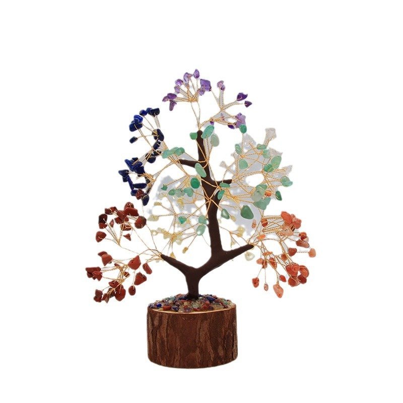 カラフルな天然クリスタルツリー