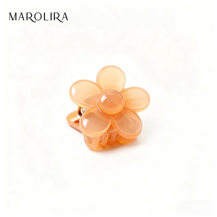 Mini květinové sponky pro dívky, princeznovské sponky do vlasů s ofinou na stranu (10 kusů)