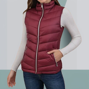 스탠딩 칼라 다운 베스트 조끼 두꺼워진 레저 스탠딩 칼라 짧은 섹션