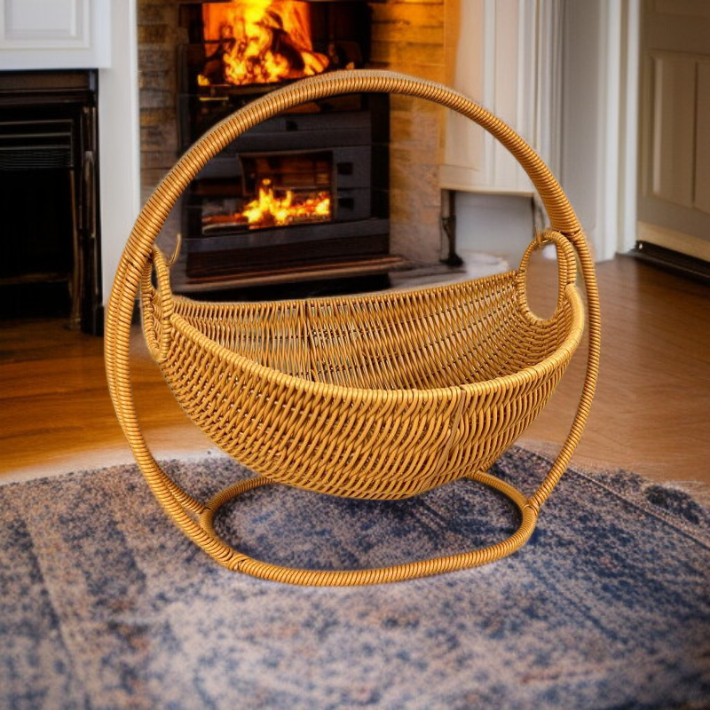 Cesta tejida a mano fácil de limpiar y mantener