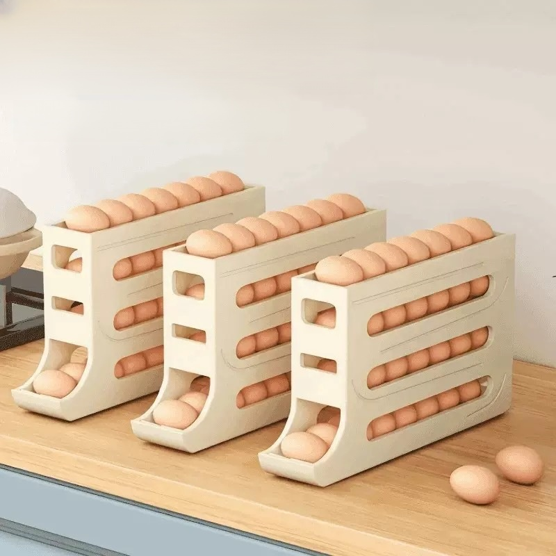 New Home Slide Egg Dispenser, Rolling Egg Storage Rack