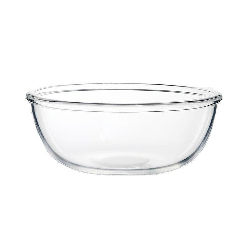 Transparente Glasschüssel für Salat