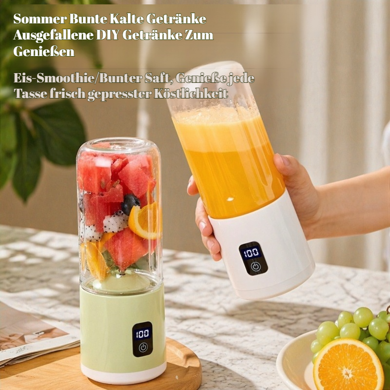 Mini Haushalts-Entsafter, tragbare wiederaufladbare Safttasse mit Digitalanzeige
