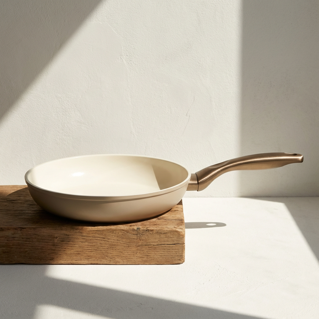 กระทะเคลือบเซรามิกสำหรับทอดดีไซน์ทันสมัย