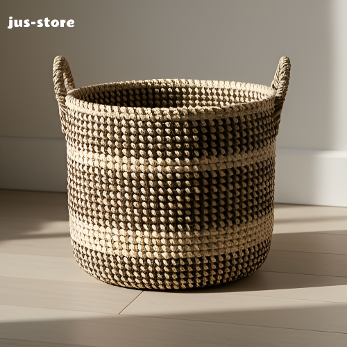 Hand-woven storage basket (8 pieces)