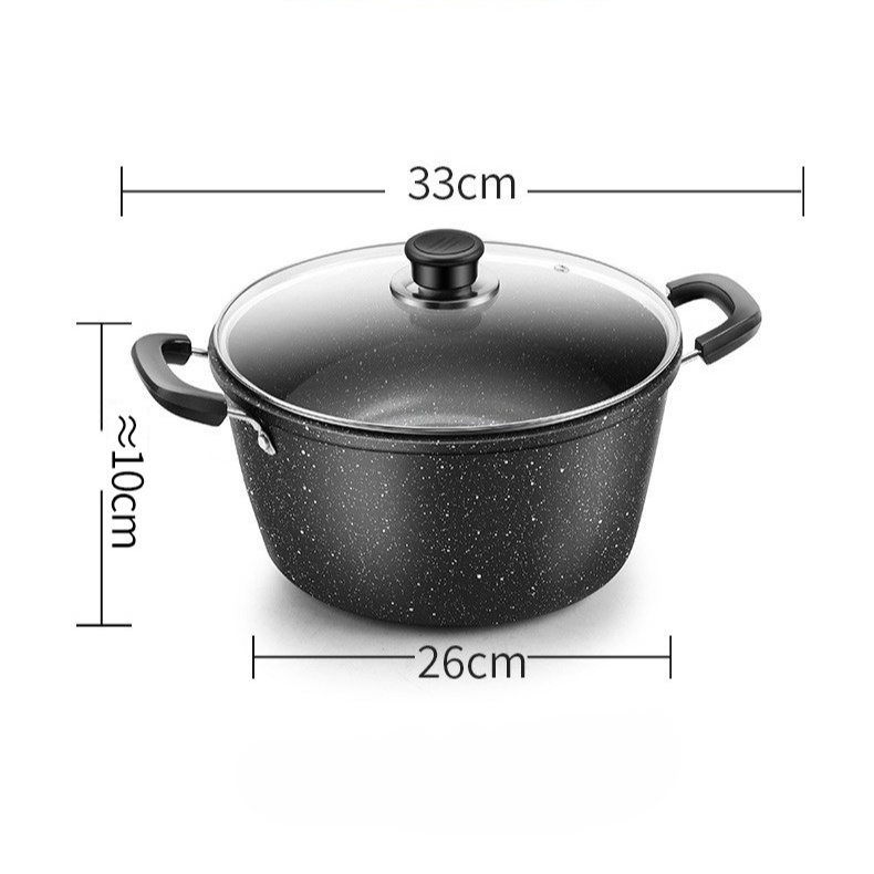 หม้อซุปกันติดขนาดใหญ่สำหรับใช้ในบ้านแบบอเนกประสงค์