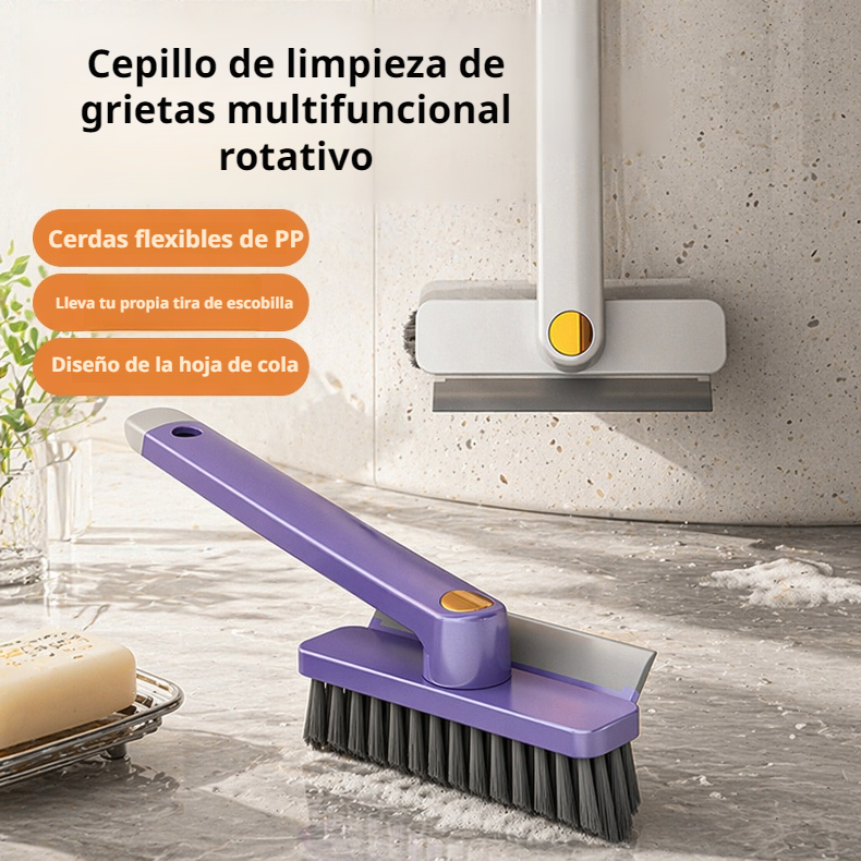 Cepillo de limpieza para ranuras de baño multifuncional